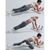 Multifunctional Push-Up Board, Smart Timing & Counting, Home Workout Board with Resistance Bands—Black