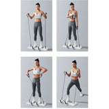 Multifunctional Push-Up Board, Smart Timing & Counting, Home Workout Board with Resistance Bands—Black