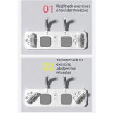 Multifunctional Push-Up Board, Smart Timing & Counting, Home Workout Board with Resistance Bands—Black