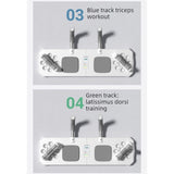 Multifunctional Push-Up Board, Smart Timing & Counting, Home Workout Board with Resistance Bands—Black