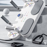 3-in-1 Multifunctional Push-up Training Board, Smart Timer & Counter Push (includes pull rope), Home Fitness Board—Black