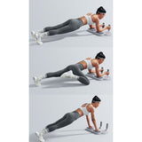 3-in-1 Multifunctional Push-up Training Board, Smart Timer & Counter Push (includes pull rope), Home Fitness Board—White