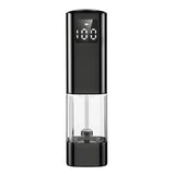 Type-C Rechargeable Electric Pepper Grinder, Digital Power Display Automatic Spice Mill—Black