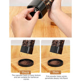 Type-C Rechargeable Electric Pepper Grinder, Digital Power Display Automatic Spice Mill—Black