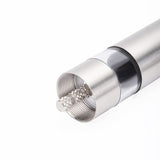 Stainless Steel Push-Type Pepper Grinder, Portable Manual Spice Mill, Pepper & Sea Salt Grinder