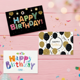 24 PCS Black Gold Happy Birthday Cards Set, Assorted Birthday Greeting Cards with Envelopes In Australia - Darrahopens