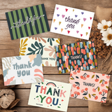 24-Piece Thank You Card Set, Greeting Note Cards with Envelopes, Greeting Card Set