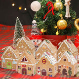 Kraft Paper Christmas House Gift Boxes, 12 Designs Candy Treat Boxes 24 Pcs Set In Australia - Darrahopens
