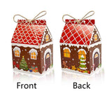 Colorful Gingerbread House Christmas Boxes, 4 Designs Candy Cookie Paper Boxes 24 Pcs Set In Australia - Darrahopens