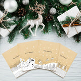 Black White Sketch Christmas Kraft Paper Bags, 24Pcs Xmas Treat Gift Bags Set In Australia - Darrahopens