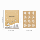 Black White Sketch Christmas Kraft Paper Bags, 24Pcs Xmas Treat Gift Bags Set In Australia - Darrahopens