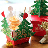 3D Christmas Tree Gift Boxes, Christmas Apple Candy Packaging Box Set Includes 10 Boxes & 10 Bells-S In Australia - Darrahopens