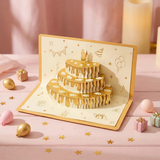3-Pack - 3D Birthday Cake Red Envelope,  with Music and Lights, Foldable Creative Birthday Card In Australia - Darrahopens