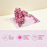 2PCS-Pink Orchid Bouquet 3D Pop Up Card, Exquisite Paper Craft Festival Greeting Message Card In Australia - Darrahopens
