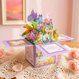 3PCS-Butterfly Flower Box Birthday 3D Pop Up Card, Creative Pop Out Greeting Message Card In Australia - Darrahopens