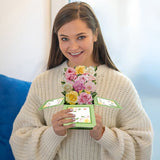 3PCS-Green Box Tricolor Rose 3D Pop Up Card, Fresh Floral Box-Style Holiday Greeting Card In Australia - Darrahopens