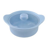 600 mL Food-Grade Silicone Steamer Pot, Single-Serving Cookware for Microwave & Air Fryer—Blue