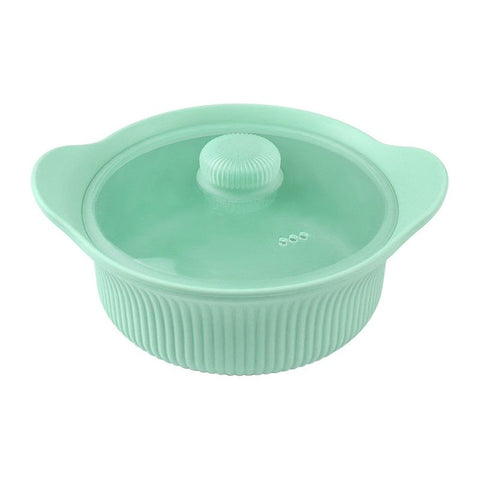 600 mL Food-Grade Silicone Steamer Pot, Single-Serving Cookware for Microwave & Air Fryer—Green In Australia - Darrahopens