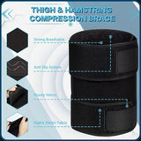Adjustable Hamstring Support Wrap for Running and Fitness, Single Pack Fits Left & Right Leg, 1-Pack In Australia - Darrahopens