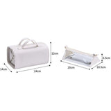 4-in-1 Travel Makeup Bag, Waterproof Foldable Large Capacity Cosmetic Organizer, Hanging Wash Bag—Gray In Australia - Darrahopens