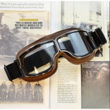 Vintage Harley Motorcycle Riding Goggles, Windproof Eyewear for Electric Bikes & Off-Road—Black Frame, Gray Lenses In Australia - Darrahopens