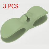 Silicone Cable Winder Organizer 3-Pack, Power Cord Holder, Wall Wire Clip, Data Cable Storage Clamp—Green In Australia - Darrahopens