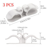 Cord Winder, Home Appliance Plug Holder, No Trace Cable Organizer for Kitchen Desk, 3-Pack—White