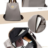 Nylon Anti-Theft Backpack, Large-Capacity Water-Resistant Travel Laptop Bag, Daily Commute Rucksack—Black In Australia - Darrahopens