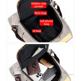 Nylon Anti-Theft Backpack, Large-Capacity Water-Resistant Travel Laptop Bag, Daily Commute Rucksack—Black In Australia - Darrahopens