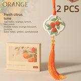 2 pcs Fragrance Stone Hanging Ornament, Long-Lasting Odor-Removing Scent Tablet for Car & Wardrobe—Orange In Australia - Darrahopens