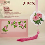 2 pcs Fragrance Stone Hanging Ornament, Long-Lasting Odor-Removing Scent Tablet for Car & Wardrobe - Pink In Australia - Darrahopens