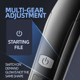 Smart Digital Display Hair Clipper Set, Multiple Attachments, Washable for Home and Barbershop Use—Black