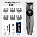 Professional Electric Hair Clipper, Type-C Rechargeable Hair Trimmer for Salons, Home Use, Adults & Kids—Black In Australia - Darrahopens