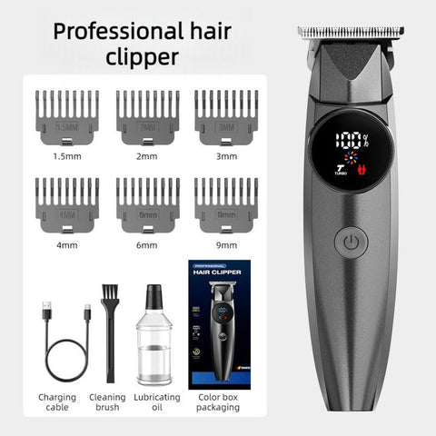 Professional Electric Hair Clipper, Type-C Rechargeable Hair Trimmer for Salons, Home Use, Adults & Kids—Black In Australia - Darrahopens