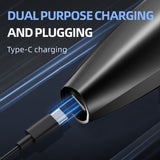 Professional Electric Hair Clipper, Type-C Rechargeable Hair Trimmer for Salons, Home Use, Adults & Kids—Black