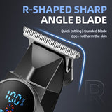 Professional Electric Hair Clipper Set, Type-C Rechargeable Hair Trimmer for Salons, Home Use, Adults & Kids—Black