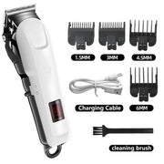 Professional Electric Hair Clippers, USB Rechargeable Hair Trimmer for Adults & Kids—Home Haircuts - White In Australia - Darrahopens