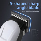 Professional Electric Hair Clippers, USB Rechargeable Hair Trimmer for Adults & Kids—Home Haircuts - White