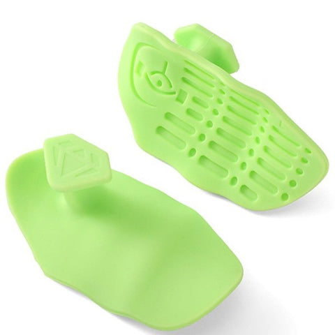 Silicone Fitness Palm Guards, Anti-Slip Lifting Palm Pads, Blister Prevention Grips (1 Pair) - Green