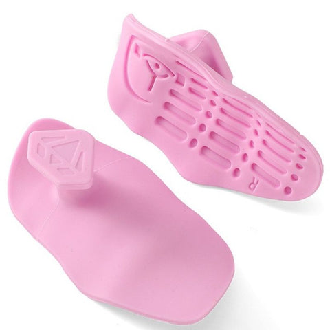 Silicone Fitness Palm Guards, Anti-Slip Lifting Palm Pads, Blister Prevention Grips (1 Pair) - Pink