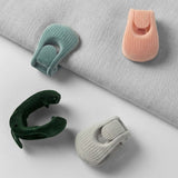 Flocked Needle-Free Quilt Fasteners, Shell Anti-Slip Clips, Duvet Sheet Holder Clips (6-Piece Pack) - Gray In Australia - Darrahopens