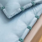 Flocked Needle-Free Quilt Fasteners, Shell Anti-Slip Clips, Duvet Sheet Holder Clips (6-Piece Pack)—Green