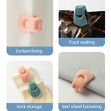 Flocked Needle-Free Quilt Fasteners, Shell Anti-Slip Clips, Duvet Sheet Holder Clips (6-Piece Pack)—Pink