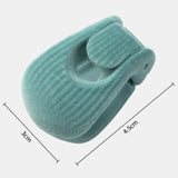 Flocked Needle-Free Quilt Fasteners, Shell Anti-Slip Clips, Duvet Sheet Holder Clips (6-Piece Pack) - Light Green