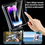 2 PCS Floating Airbag Phone Waterproof Pouch, IPX8 Touch Screen, Phone Case for Drifting and Outdoor Sports - White In Australia - Darrahopens