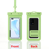 Single-Hand Selfie Phone Waterproof Pouch, High-Sensitivity Touch Screen, for Snorkeling and Surfing—Light Green