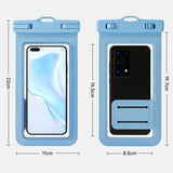 Single-Hand Selfie Phone Waterproof Pouch, High-Sensitivity Touch Screen, for Snorkeling and Surfing—Light Green