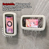 Rotatable Wall‑Mount Waterproof Phone Case for Bathroom, Touchable Shower Phone Holder for Watching Videos