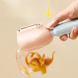 Storage-Type Vegetable Peeler, One-Button Pop-Up to Prevent Peel Splashing, Stainless Steel Fruit Peeling Tool—Yellow