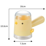 Quantitative Salt Shaker, Press-Type Seasoning Bottle, Dustproof and Moisture-Proof Kitchen Spice Container—Yellow